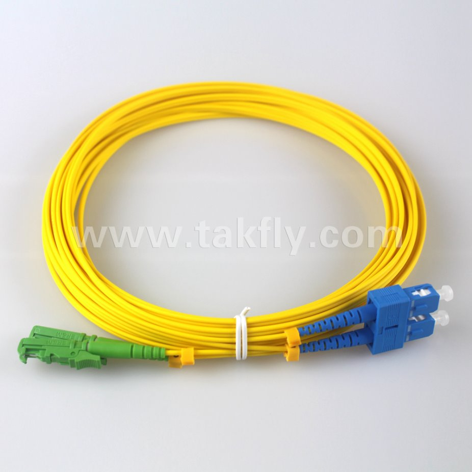 FTTH Sc/Upc-E2000/APC LSZH Single Mode Multi Mode Duplex Fiber Optic Patchcord Jumper Cable RoHS Compliant
