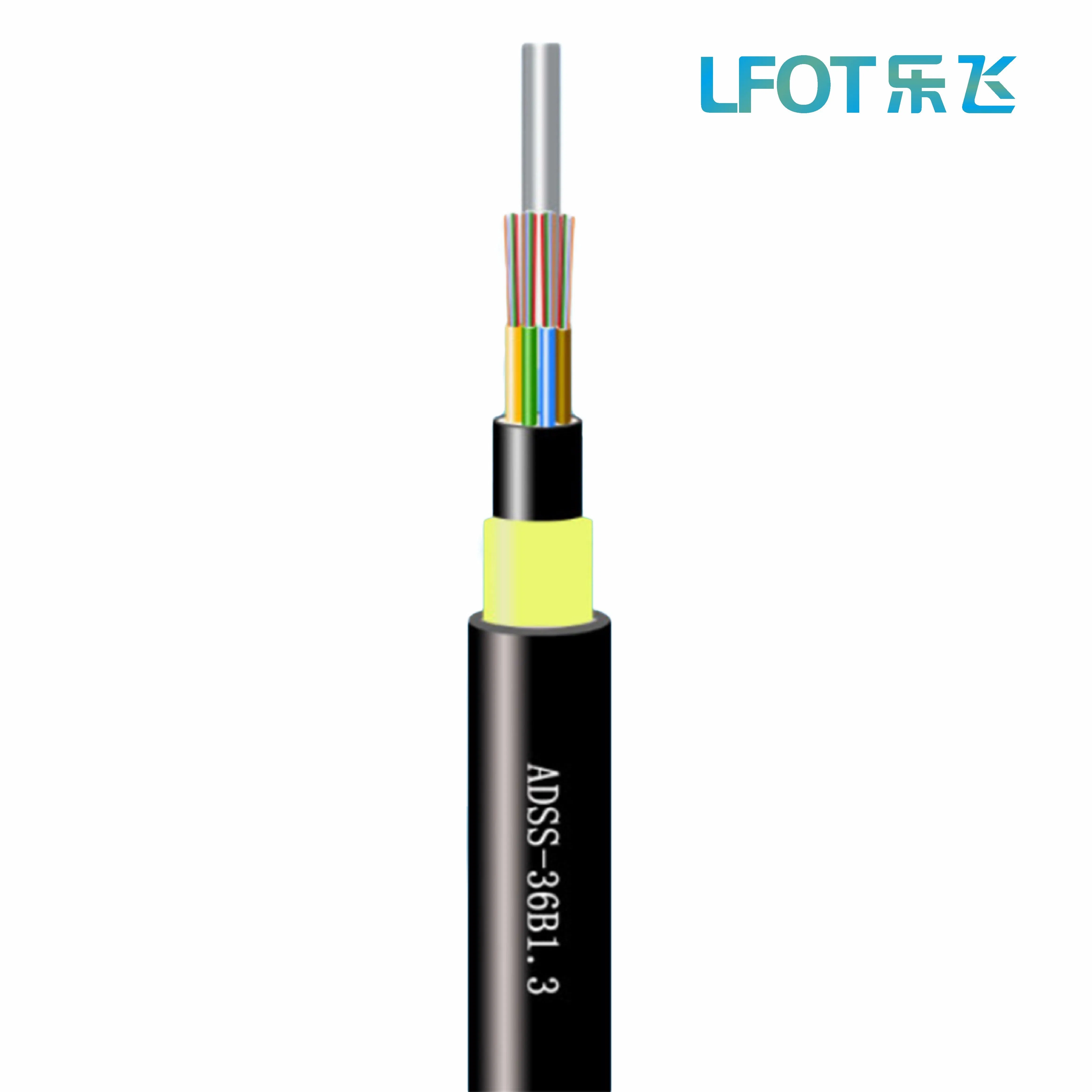 96 Core ADSS Fiber Optic Cable Industrial Complex Power Communication Network Wire