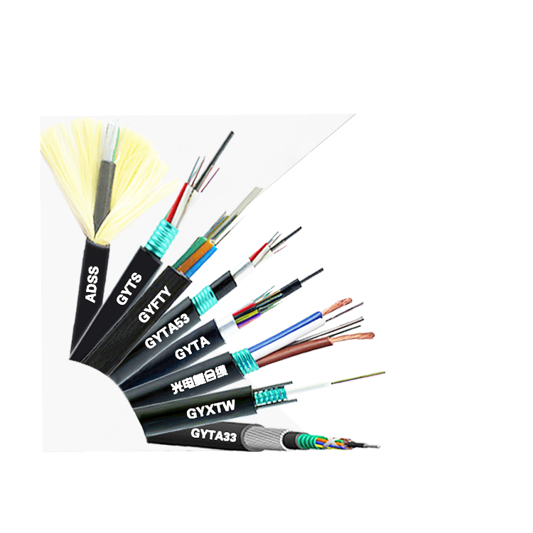 Factory Direct Single Mode Fiber Optic Cable 12 34 36 96 Core G652D G657A1 ADSS GYTS GYXTW GYTA Fibre Optic Cable