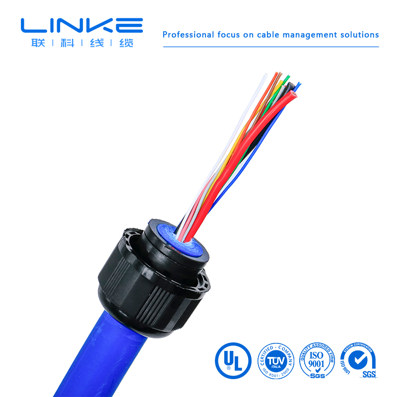 2/4/8-Core Armored Underwater Rov Power &amp; Fiber Optic Cable Zero-Buoyant, Floating Design for Submarine Robots in Freshwater Dams and Dredging Operations