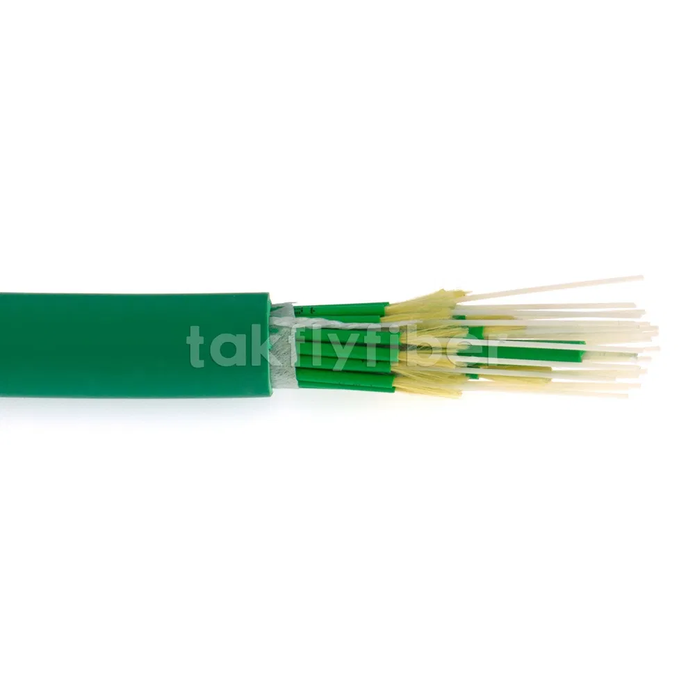 Multi Cores Optical Fiber Flat Ribbon Indoor Cable for Communication Use