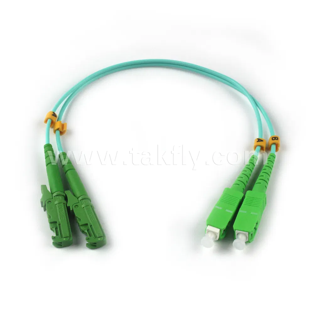 FTTH Sc/Upc-E2000/APC LSZH Single Mode Multi Mode Duplex Fiber Optic Patchcord Jumper Cable RoHS Compliant