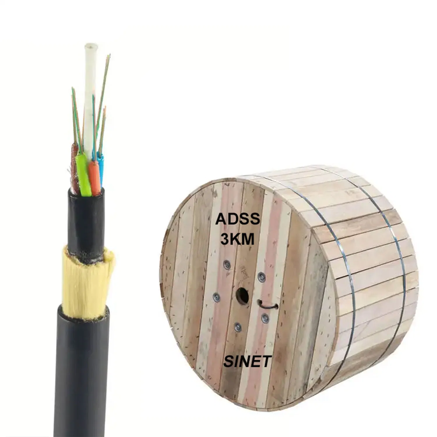 GYTA Loose Tube Fiber Optic Cable PE Sheath for Aerial Installation