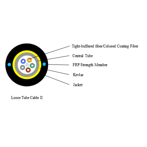 6core Fiber Optical Loose Tube Cable I