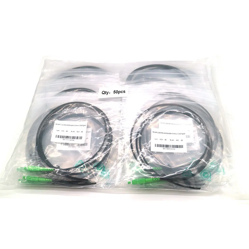 Manufacturer Indoor/Outdoor Drop Cable Patch Cord Sc to Sc APC/Upc Jumper Simplex FTTH Fiber Optic/Optical Patchcord