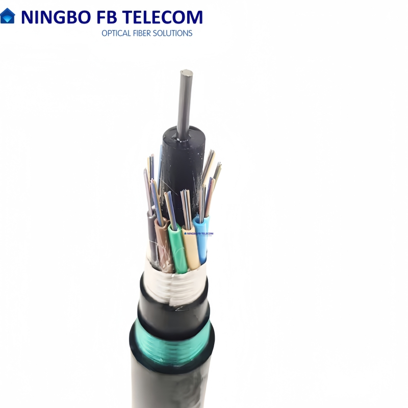 GYTA53 2-144 Core Communication Underground Single Mode Fiber Optic Cable Price