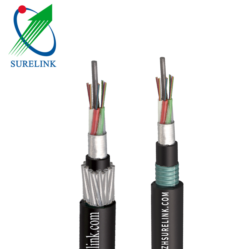 Underwater Submarine Cable Steel Wire 24 48 72 96 144 Core Armored Optic Fiber Cable GYTA33