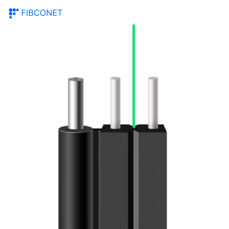 Flat Otical Fiber Factory Wholesale Price Fibre Optic Cable Outdoor FTTH 1 2 4 Core 1km 2km Drop Cable