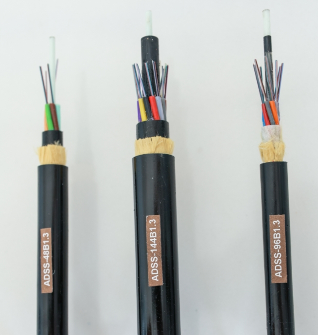 Customizable 12/24/48 Cores ADSS Aerial Optical Fiber Cable