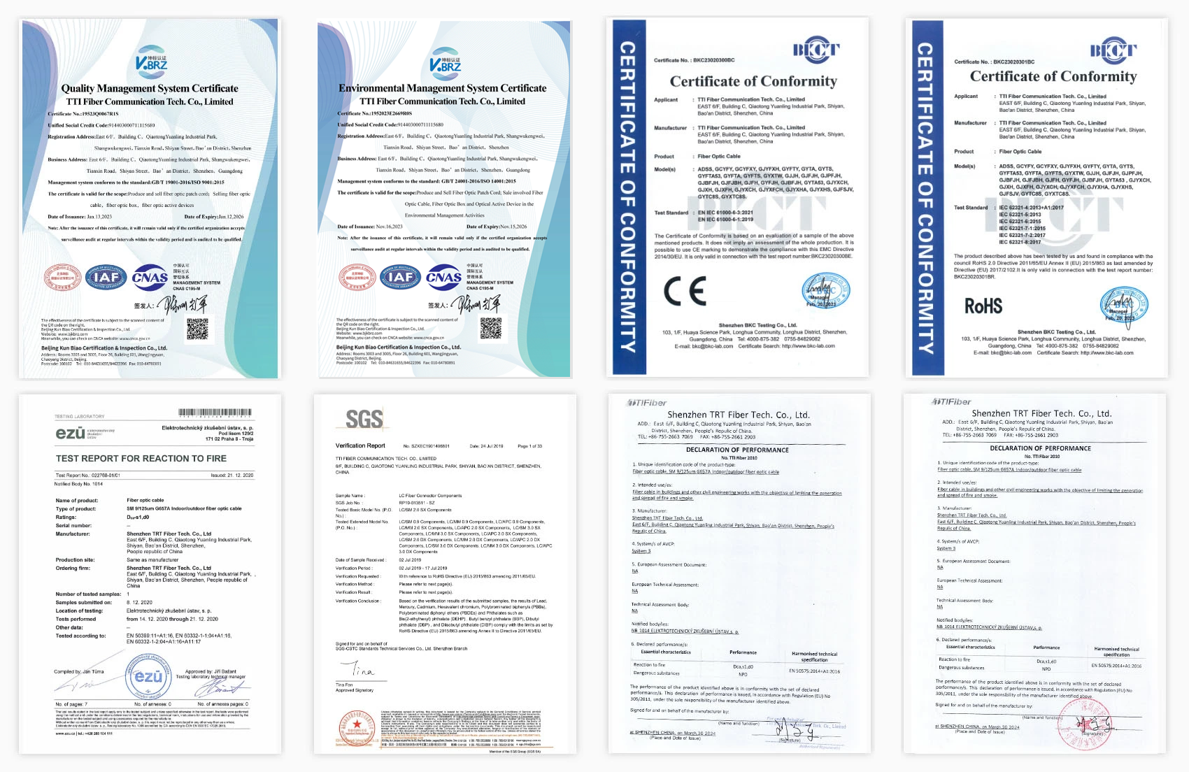 Certificates