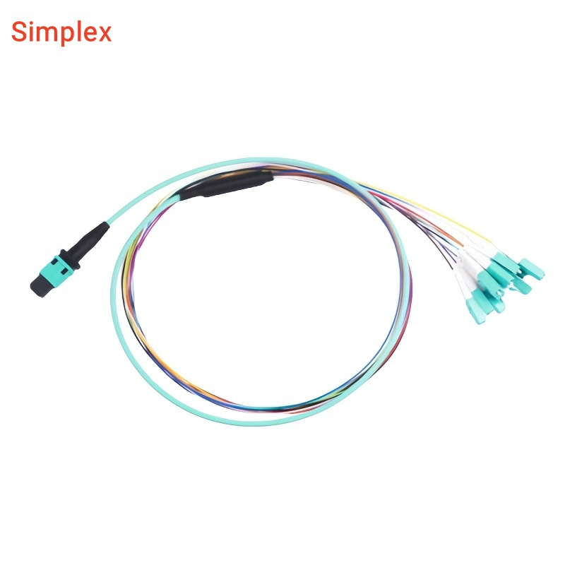 MPO Push Pull MPO Breakout Fan out Harness Cable Mt Fiber Array Unit Osfp Qsfp 400g 800g 1.6t Aoc Optical Transceiver Data Center Nvidia MPO Patchcord
