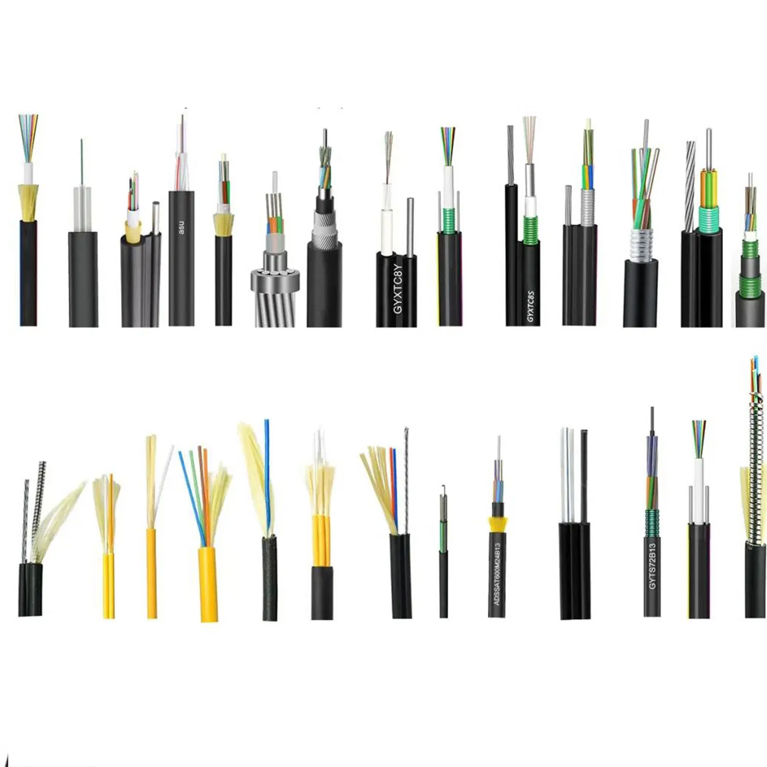 GYTA Loose Tube Fiber Optic Cable PE Sheath for Aerial Installation