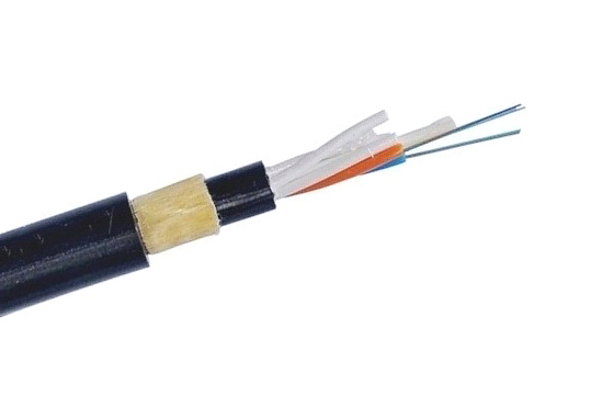 Outdoor Aerial Single/Double Jacket 6-144core G652D Span 100m ADSS Fiber Optic Cable