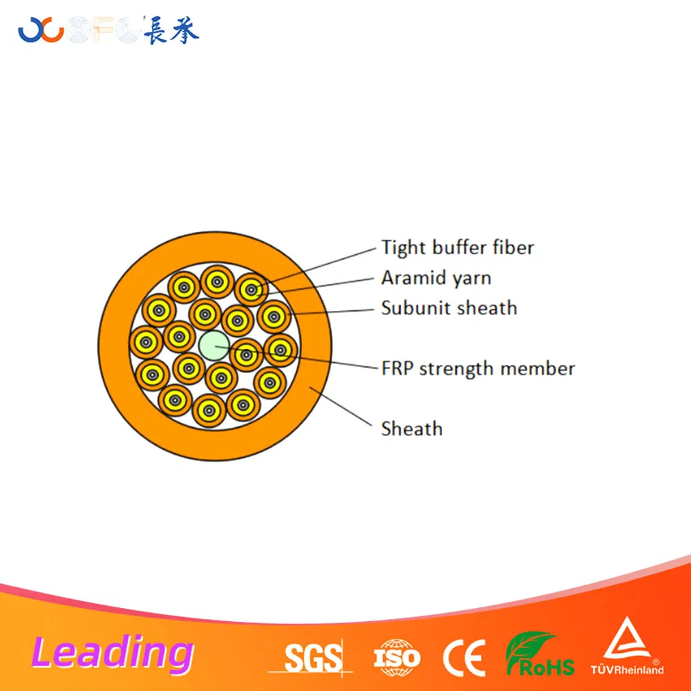Order Sample 8-48 Core G652D G657A1 Indoor Gjbfjvh Breakout Fiber Cable Now