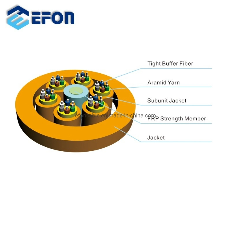 China Efon Indoor FTTH Multi Tube Distribution Fiber Optic Cables Factory Price