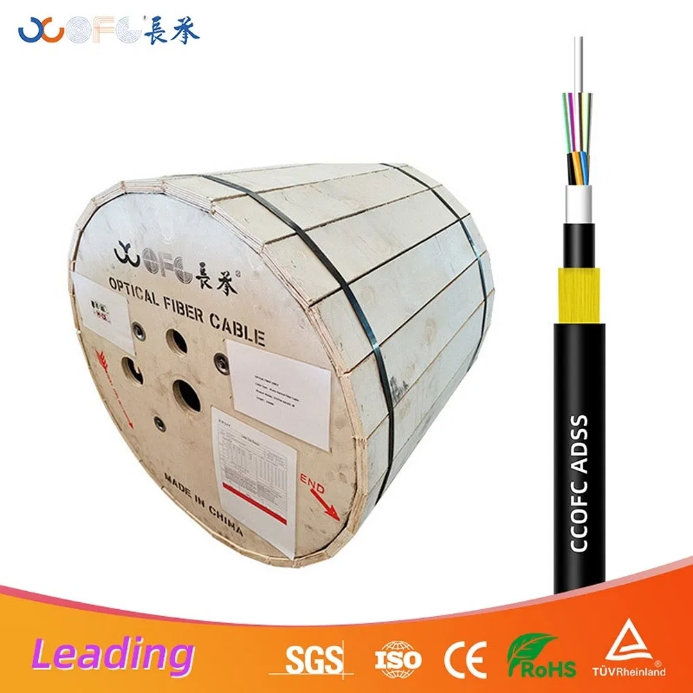 Advanced High Insulation Double-Jacket ADSS Fiber Optic Cable for Industrial Parks