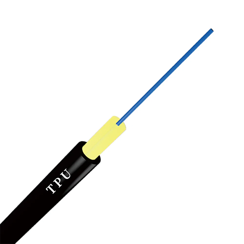 3.0mm/5.0mm 1 Core Indoor GJFJV TPU G. 657b3 Outdoor Fiber Optic Cable Tight Buffered Loose Tube Cable