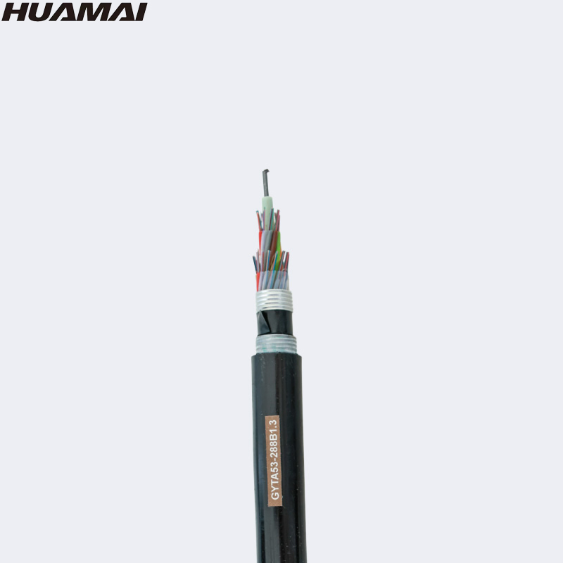Loose Tube Double Jacket Fiber Stranded Optical Cable for Rural Broadband