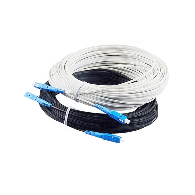 KEXINT FTTH Indoor G.657.A2/B3 Drop Fiber Optic Cable Black With LC/SC/ST/ FC Connector Optical Fiber Cable
