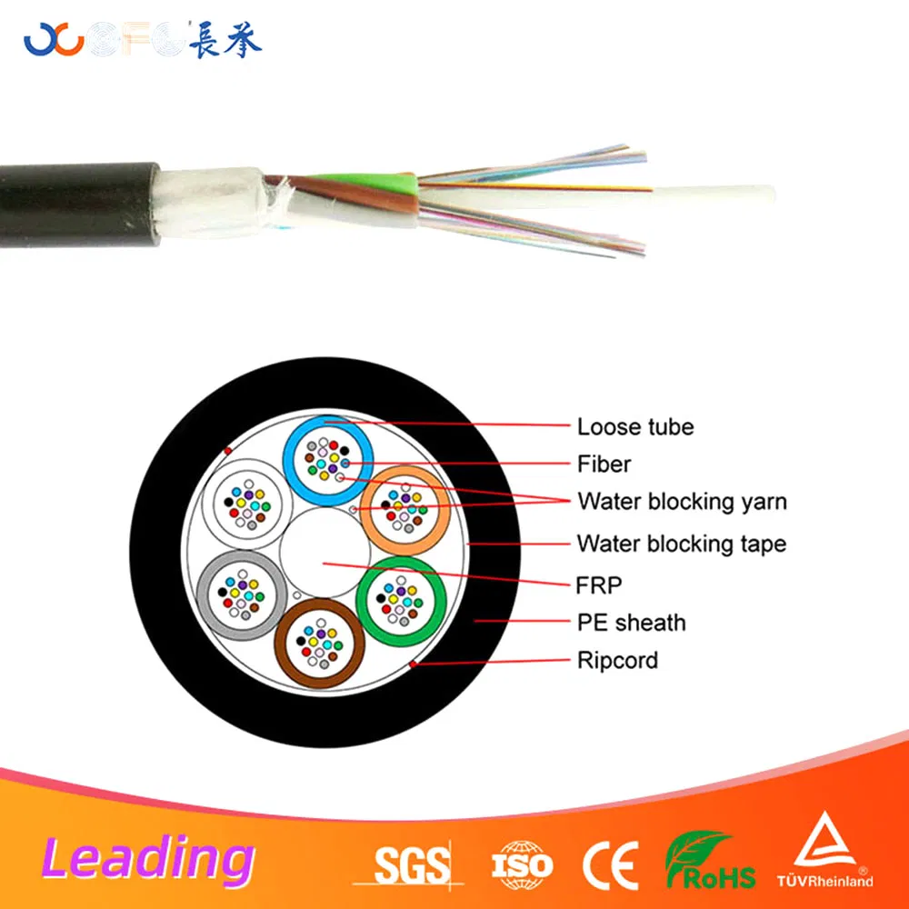 Industrial Park Gyfy All-Dielectric Gel Free Single Jacket Fiber Optic Cable