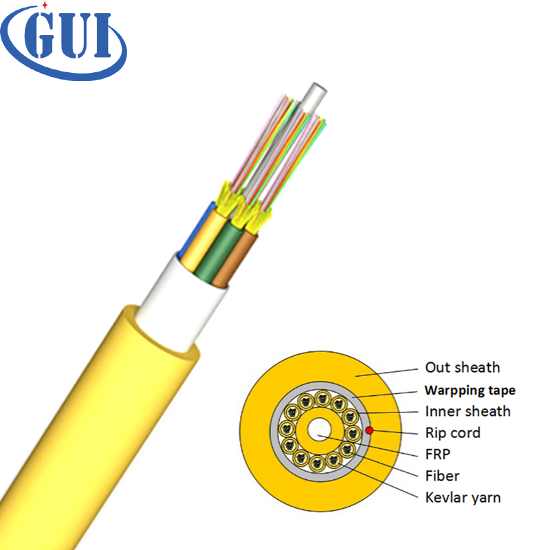 Single Armored Fiber Optic Fibre Cable Optical Cable for Indoor