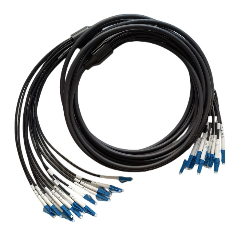 2.0mm Single-Mode OS2 Multi-Fiber Distribution Cable 12-Fiber LC Upc to LC Upc Pre-Terminated (Cable Wound) Indoor/Outdoor Rated