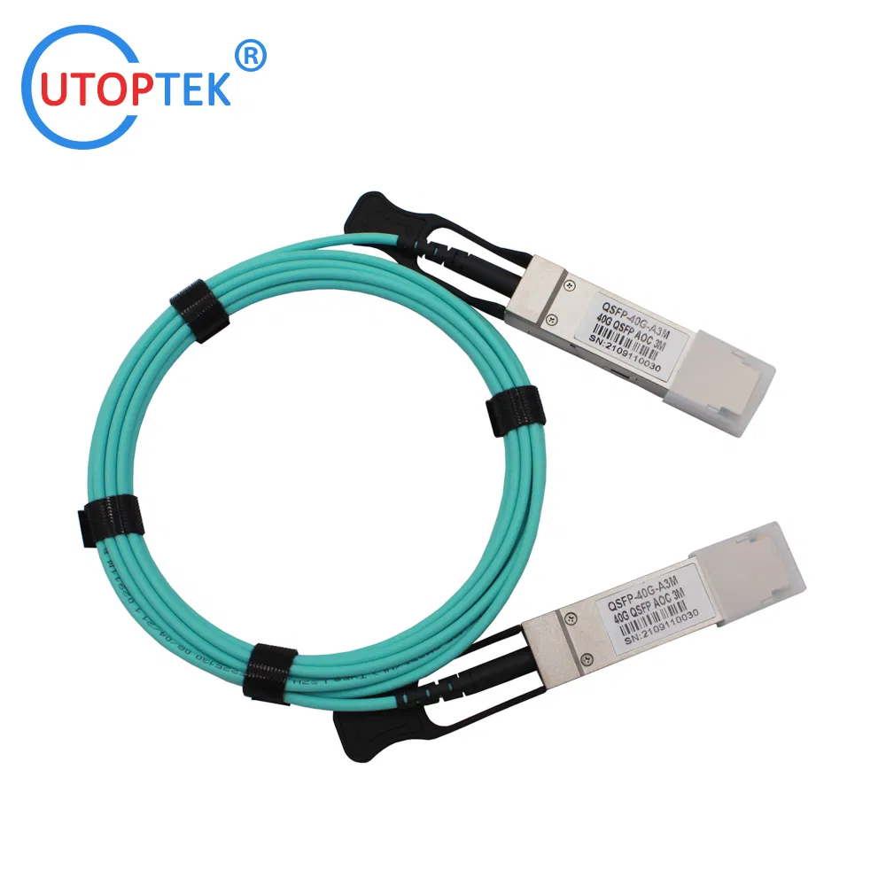 40g to 4X10g Aoc Active Optical Fiber Cable for Data Center Using Compatible Cisco/Huawei