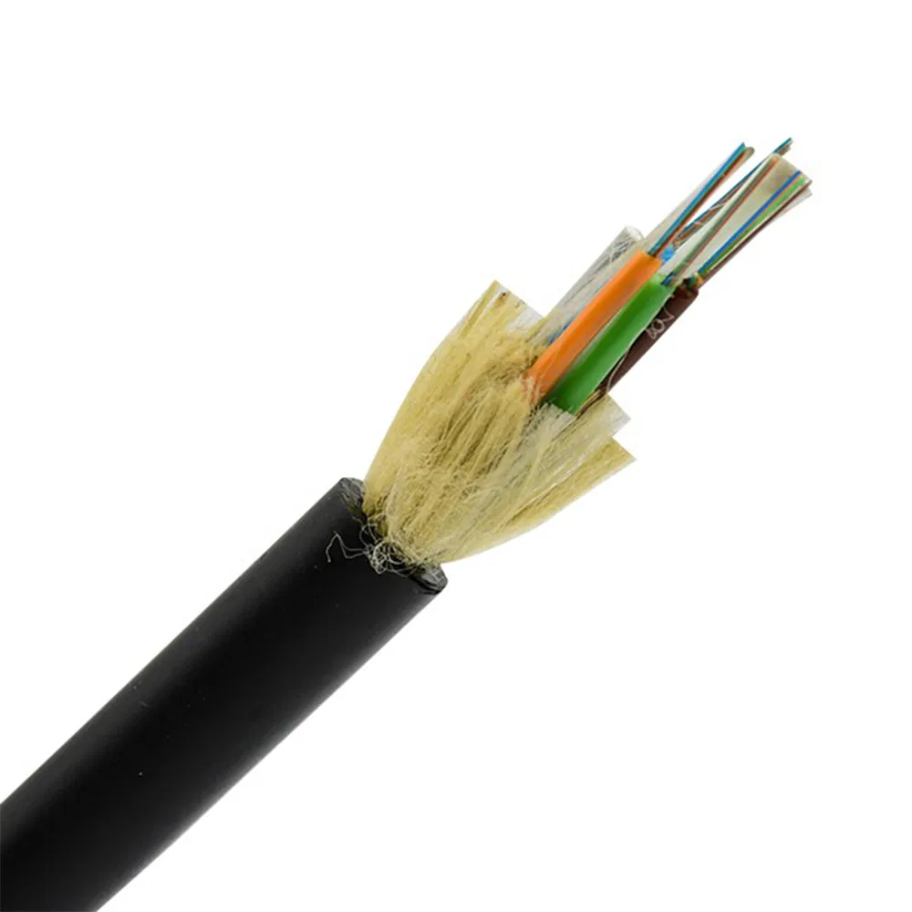 Exactcables G652D ADSS Non-Metal 48 144 Cores for Underground Aerial 6 Core Fiber Optic Single-Mode Single-Jacket Fiber Optic Cable