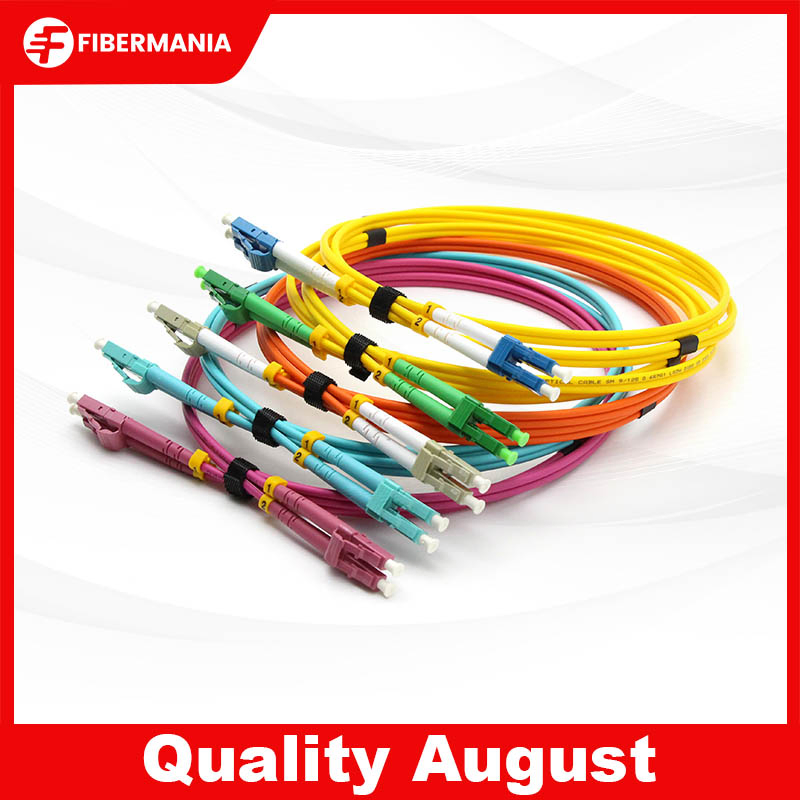 LC to SC Duplex OS2 Single Mode Armored Fiber Optic Patch Cable 9/125 LSZH Indoor for FTTH Data Center Telecom LAN Network Cabling