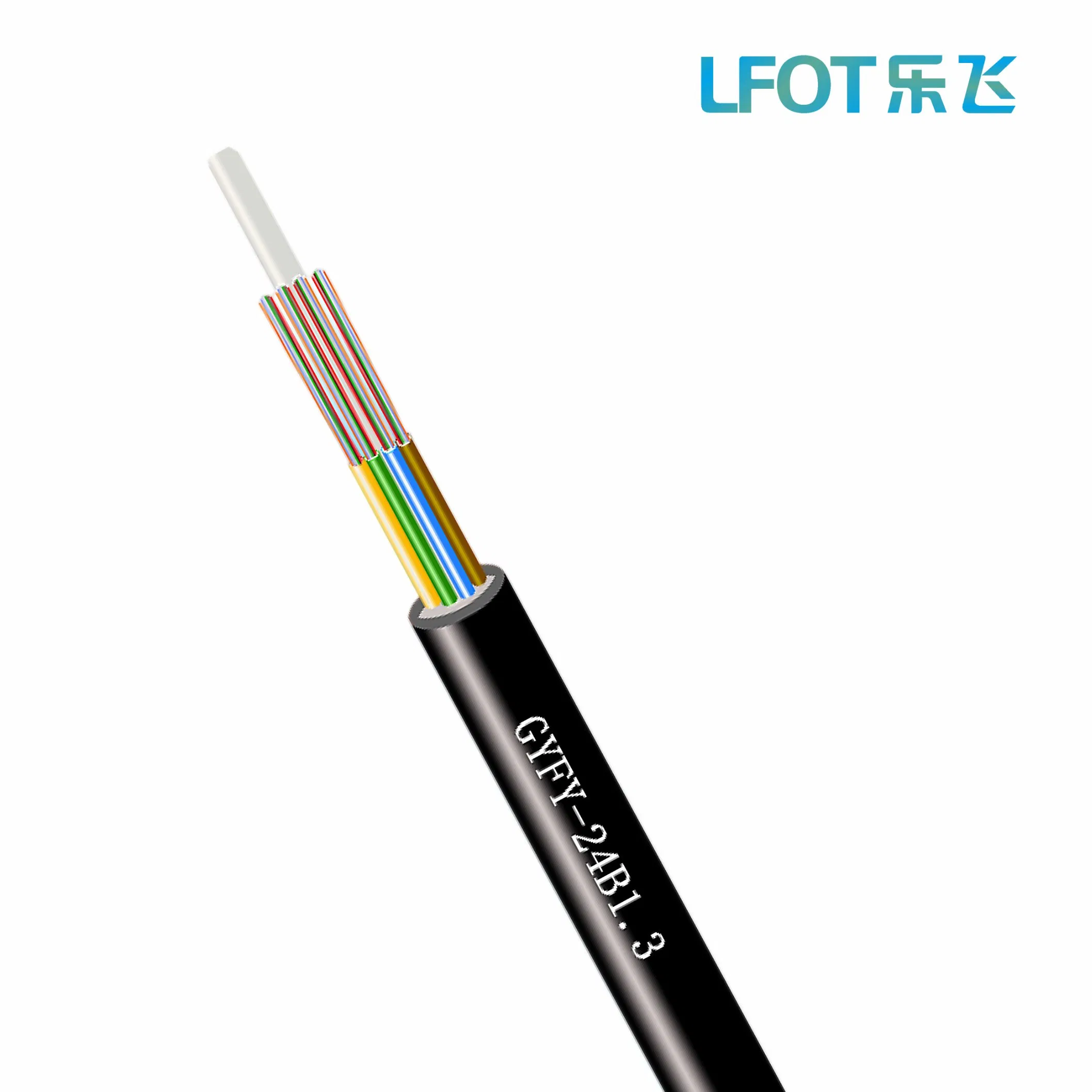 2-144 Cores Loose Tube Stranded FRP Strength Member Fiber Optic Cable (GYFTY) Cable