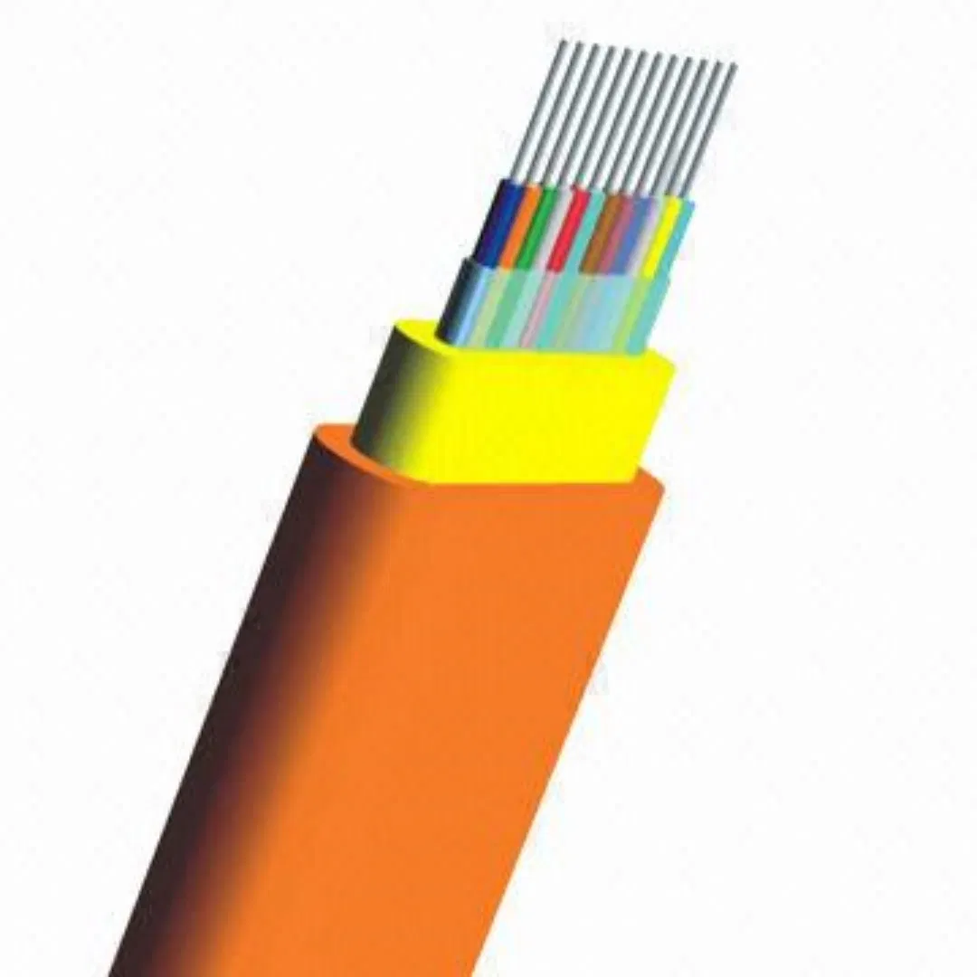 Gjdfb 6 Core PVC Jacket Exactcable Indoor Flat Fiber Ribbon Cable