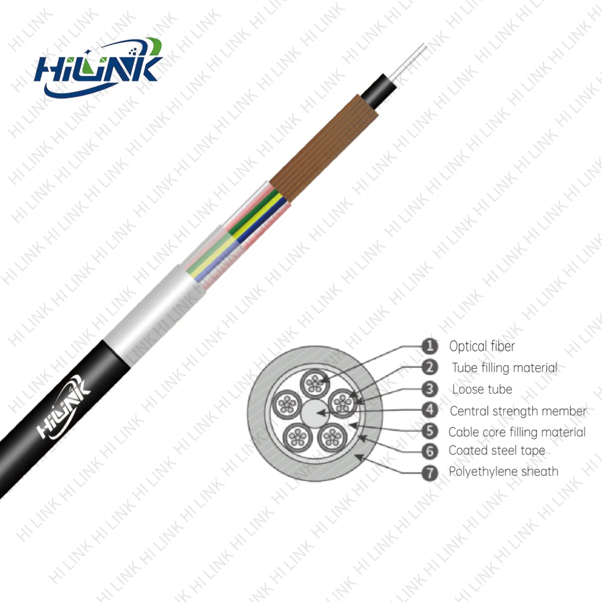 Factory Gydta Waterproof Layer Non-Armored Ribbon Fiber Optic Cable for FTTH