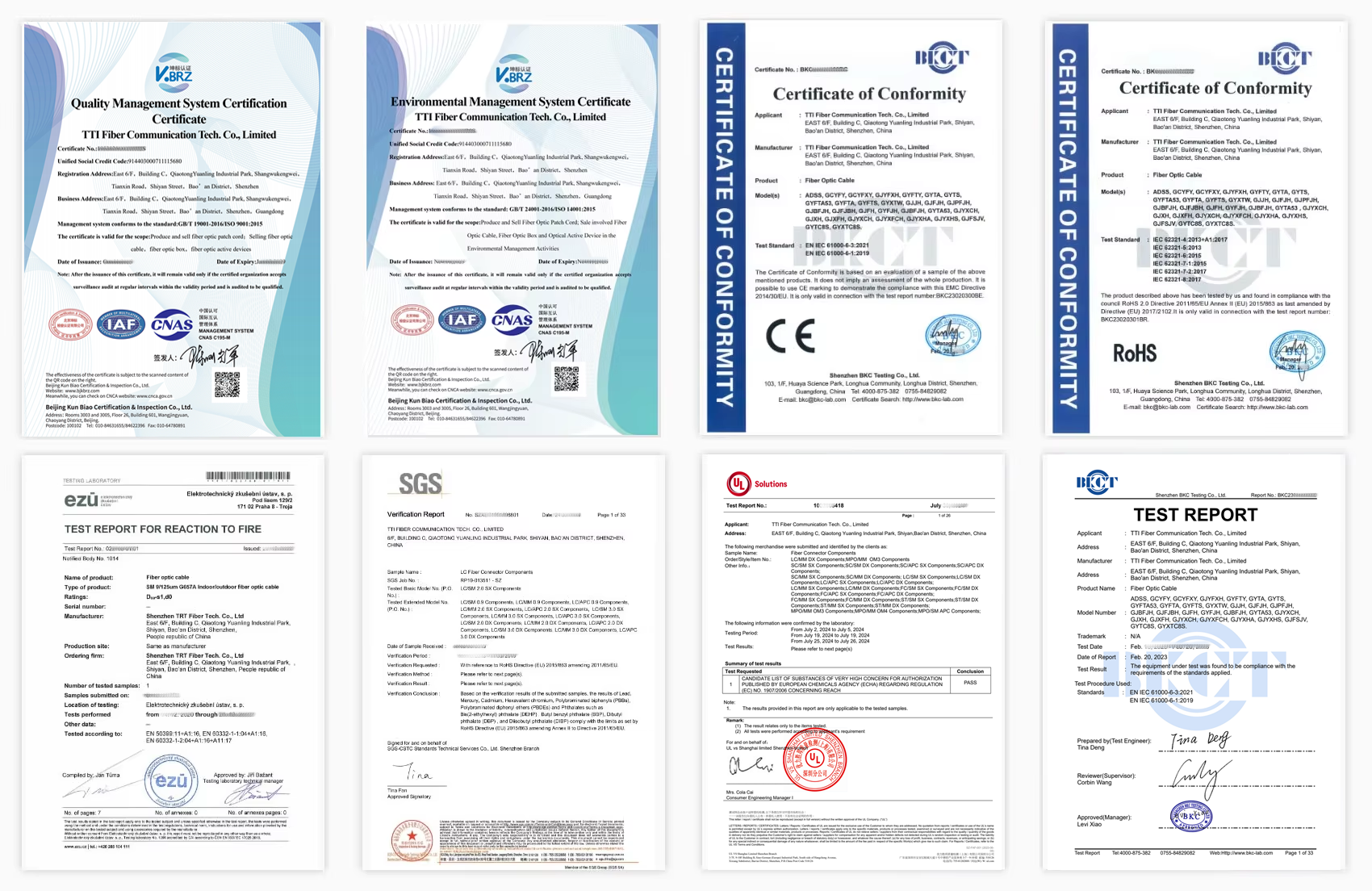 Certificates