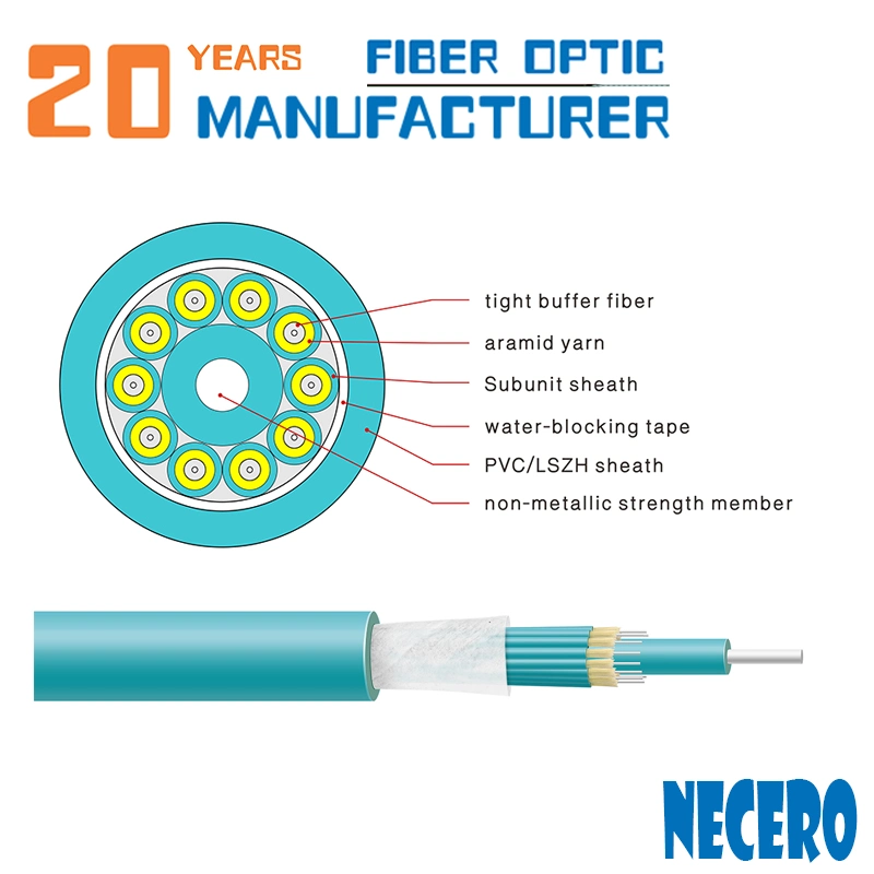 China Supply Indoor Simplex Armored Indoor Multi Core Fiber Optic Cable/Optical Cable/Communication Cable
