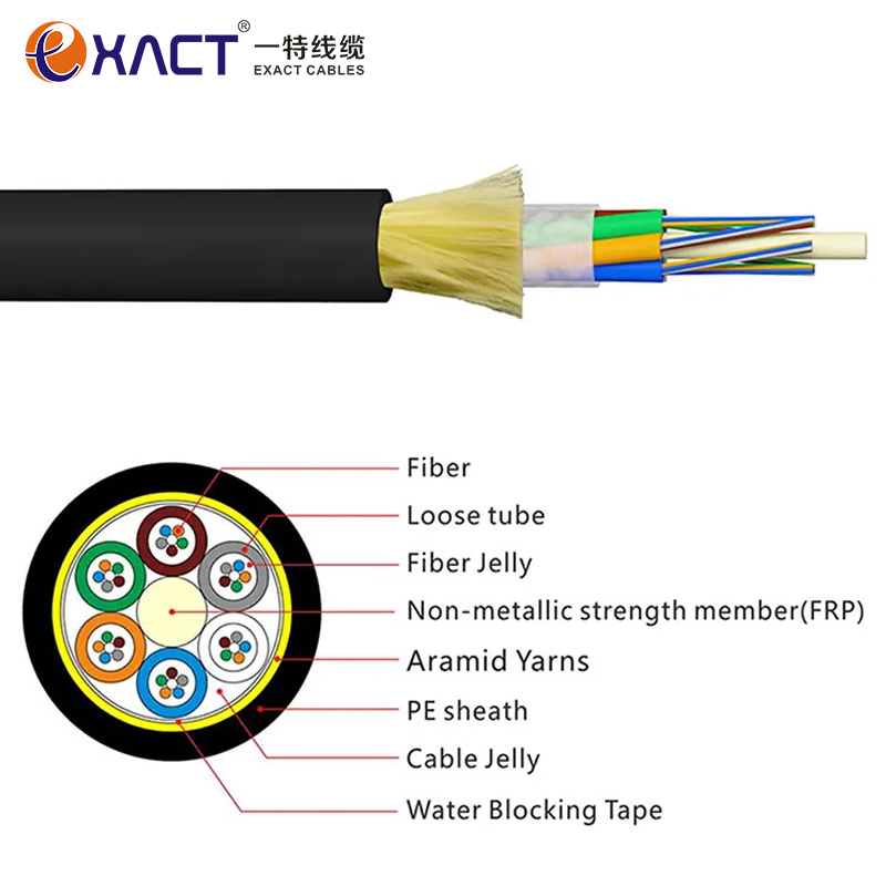 ADSS Fiber Optic Cable Single Shealth Indoor Outdoor Single Mode