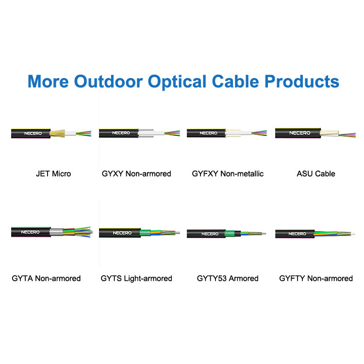 Factory Price Outdoor Mini ADSS Optical Fiber Optic Cable Asu Gyffy 80m Communication Dielectric Cable