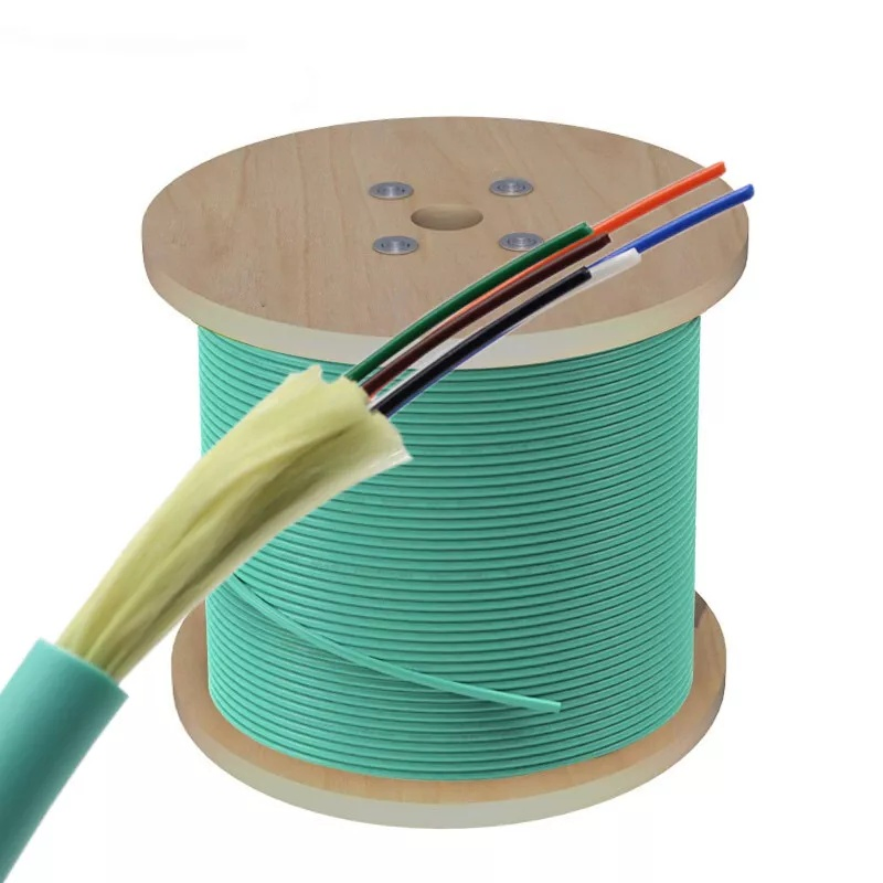 2-12 core Indoor GJFJH LSZH Outer Sheath Tight Buffered Optical Fiber Cable