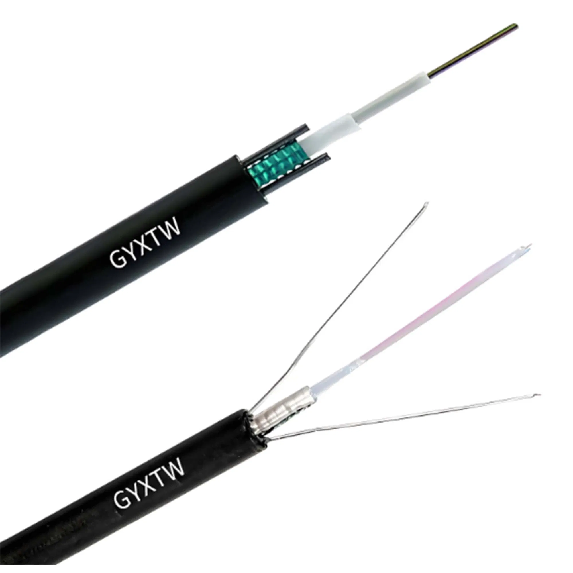 4 Core Single Mode Unitube Light Armored GYXTW Aerial Fiber Optic Cable