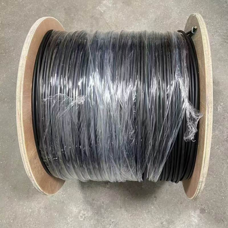 Self Supporting Flat Steel Messenger Wire FRP Indoor 1cores 288cores Outdoor Fiber Optic Cable
