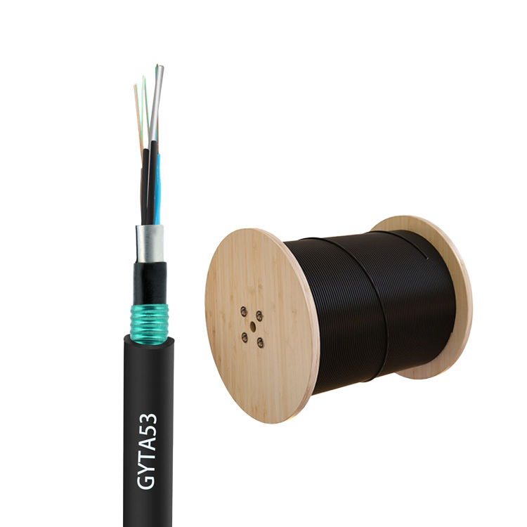 China Factory 12 24 Core Wire Braided Armored Submarine Fiber Optic Cable