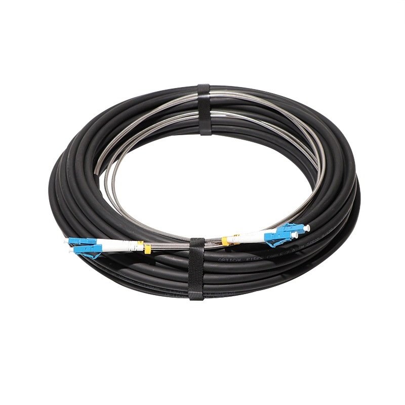 Fiber Optic Cable Components: Dlc/Upc, 200m G657A2 Cpri LC Outdoor Cable (7.0mm) , 120m LC-LC 2-Core Breakout Cable, Single-Mode Ftta