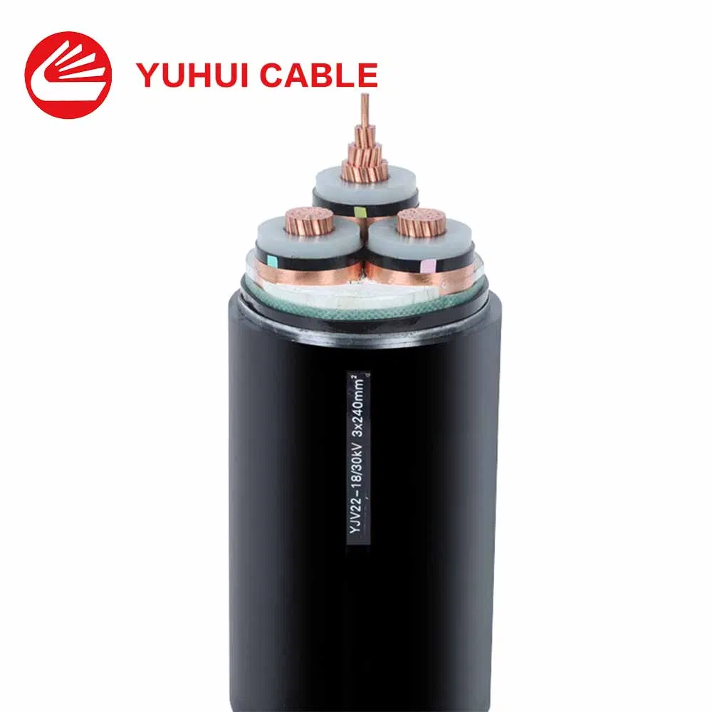 Hybrid Core XLPE/PVC 30kv Medium Voltage Power Cable Integrated Fiber Optic Communication Lines for Smart Grid Monitoring Systems