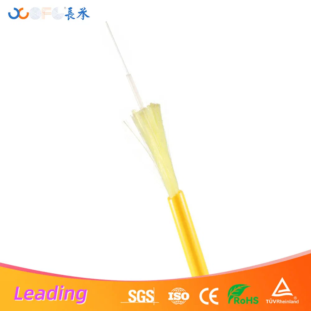 Communication Optical Indoor Tight Buffered Simplex Single Mode Fiber Optic Cable-GJFJV