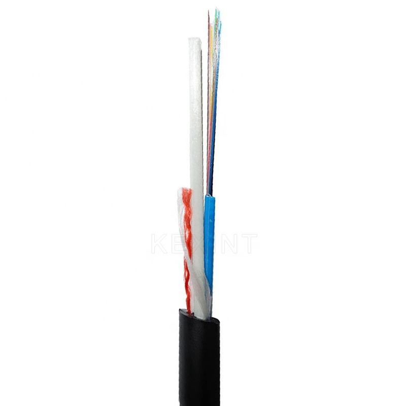Kexint Asu Gyffy 1 to 24 Core Hybrid Fiber Power Cable 2 FRP Self-Supporting Fiber Optic Cable