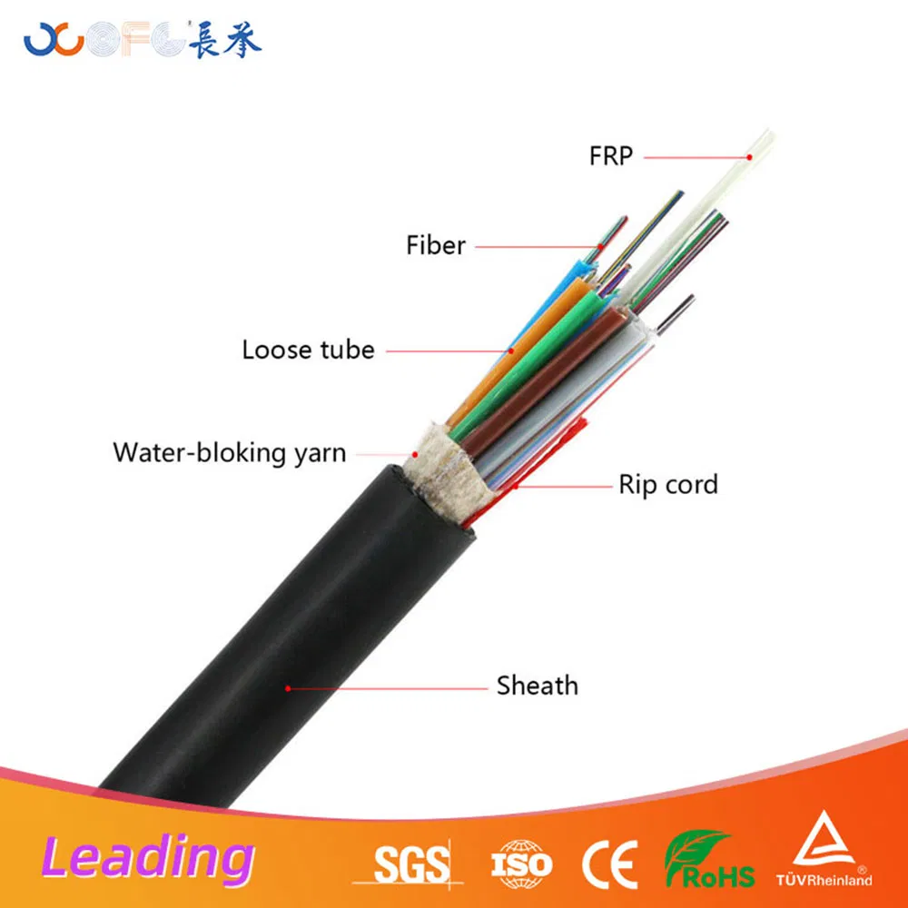 Industrial Park Gyfy All-Dielectric Gel Free Single Jacket Fiber Optic Cable