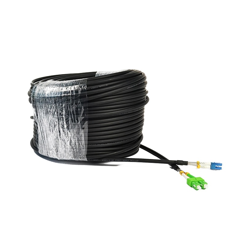 Fiber Optic Cable Components: Dlc/Upc, 200m G657A2 Cpri LC Outdoor Cable (7.0mm) , 120m LC-LC 2-Core Breakout Cable, Single-Mode Ftta