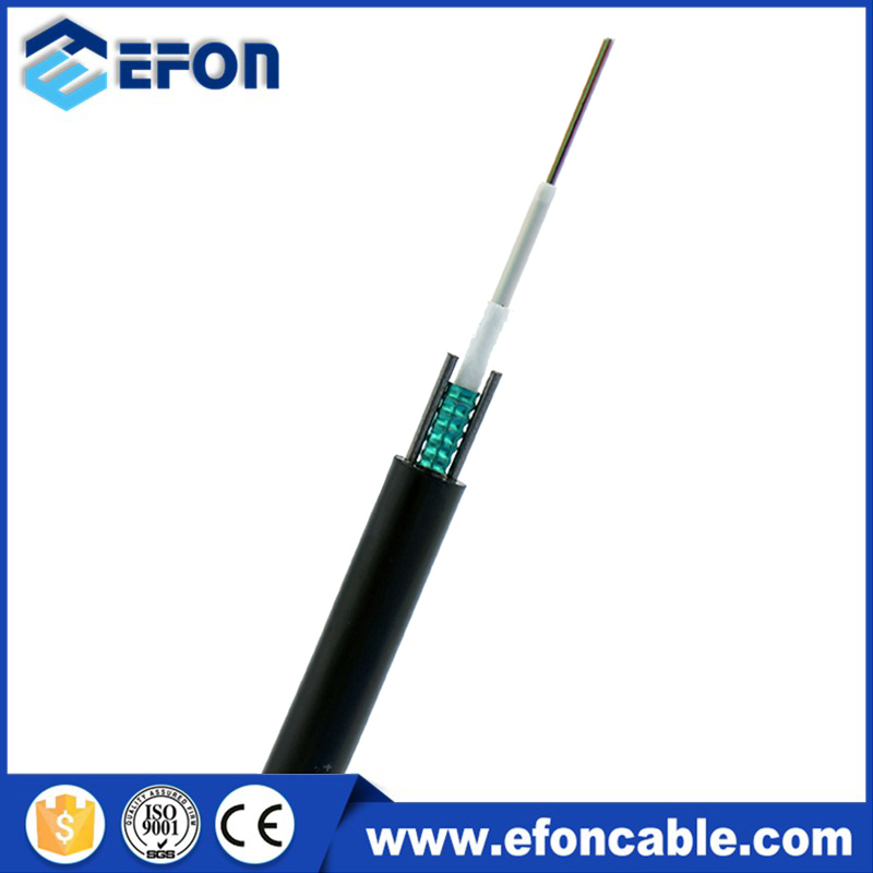 Anti Rodent Underground Cable Steel Tape Armored 2-12 Fibers Unitube Outdoor Fiber Optic Cable GYXTW