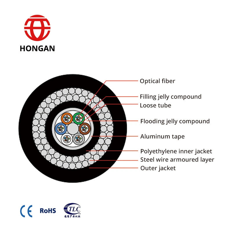 Underwater Fiber Optic Cable for Submarine Installation GYTA333