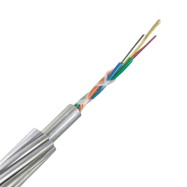 Factory Composite Optical Ground Wire Hybrid Oman Fiber Optic Lights Opgw Cable