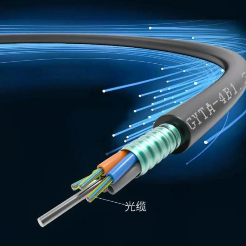 Industrial Grade Fiber Optic Cable, Corrosion Proof &amp; Abrasion Resistant for Harsh Environments